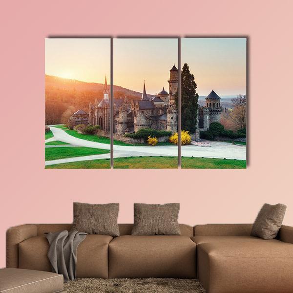 Castle In Germany Canvas Wall Art-3 Horizontal-Gallery Wrap-25" x 16"-Tiaracle