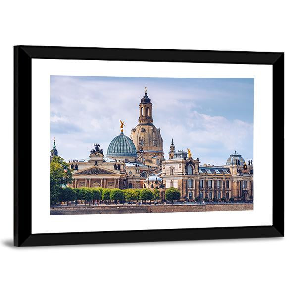 Ancient City Of Dresden Vertical Canvas Wall Art-3 Vertical-Gallery Wrap-12" x 25"-Tiaracle