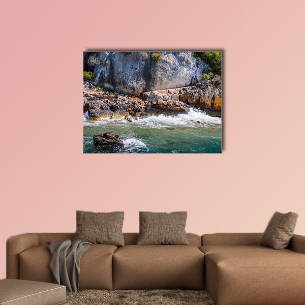 The Kekova Island Canvas Wall Art-1 Piece-Gallery Wrap-48" x 32"-Tiaracle