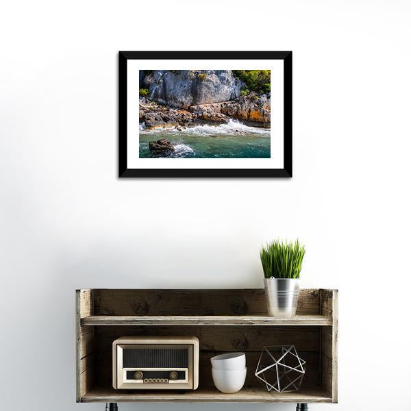 The Kekova Island Canvas Wall Art-1 Piece-Framed Print-20" x 16"-Tiaracle