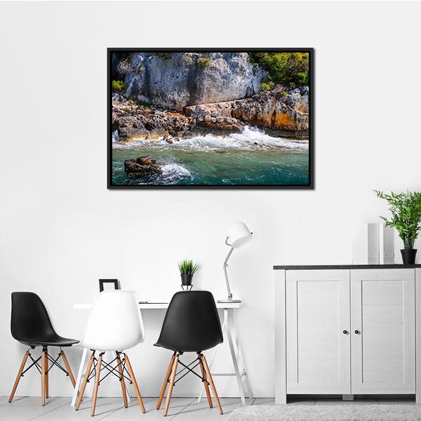 The Kekova Island Canvas Wall Art-3 Horizontal-Gallery Wrap-25" x 16"-Tiaracle