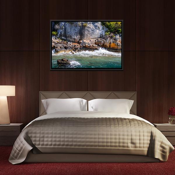 The Kekova Island Canvas Wall Art-3 Horizontal-Gallery Wrap-25" x 16"-Tiaracle