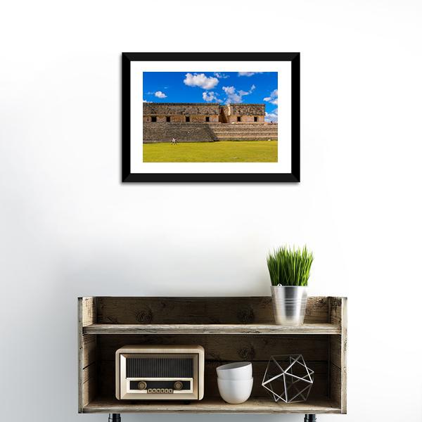 Ancient Maya City Canvas Wall Art-1 Piece-Framed Print-20" x 16"-Tiaracle