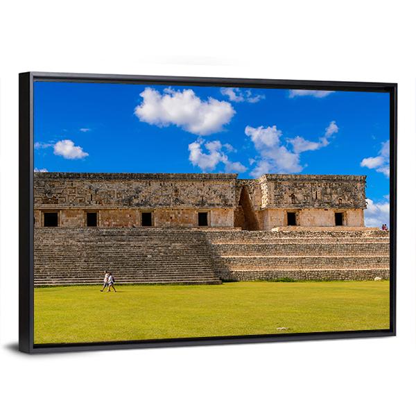 Ancient Maya City Canvas Wall Art-3 Horizontal-Gallery Wrap-25" x 16"-Tiaracle