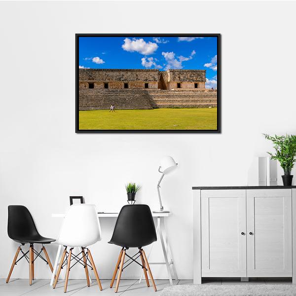Ancient Maya City Canvas Wall Art-3 Horizontal-Gallery Wrap-25" x 16"-Tiaracle