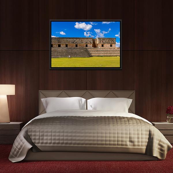 Ancient Maya City Canvas Wall Art-3 Horizontal-Gallery Wrap-25" x 16"-Tiaracle