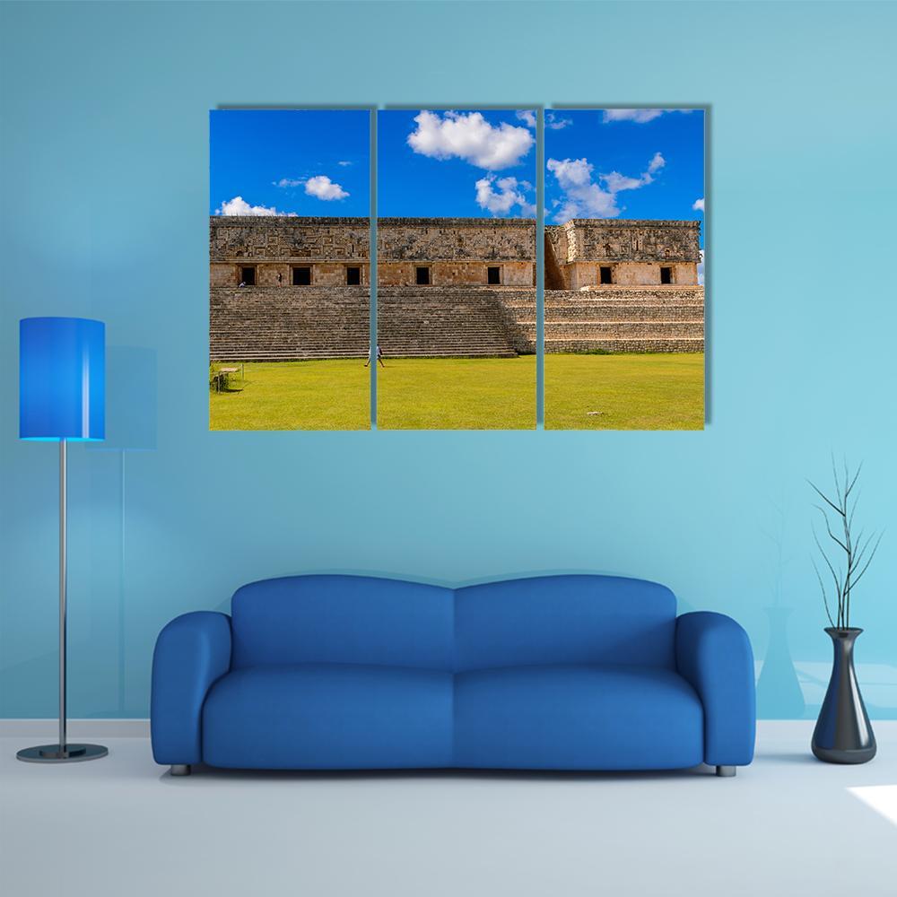 Ancient Maya City Canvas Wall Art-3 Horizontal-Gallery Wrap-37" x 24"-Tiaracle