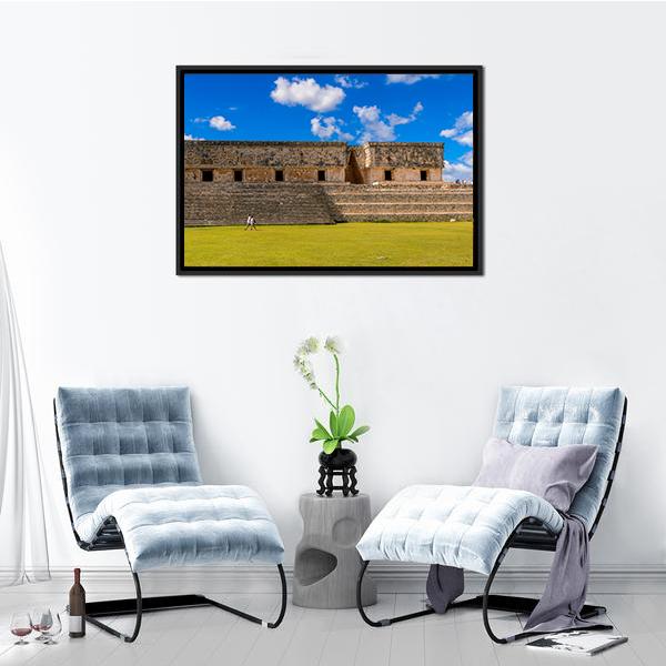 Ancient Maya City Panoramic Canvas Wall Art-1 Piece-36" x 12"-Tiaracle