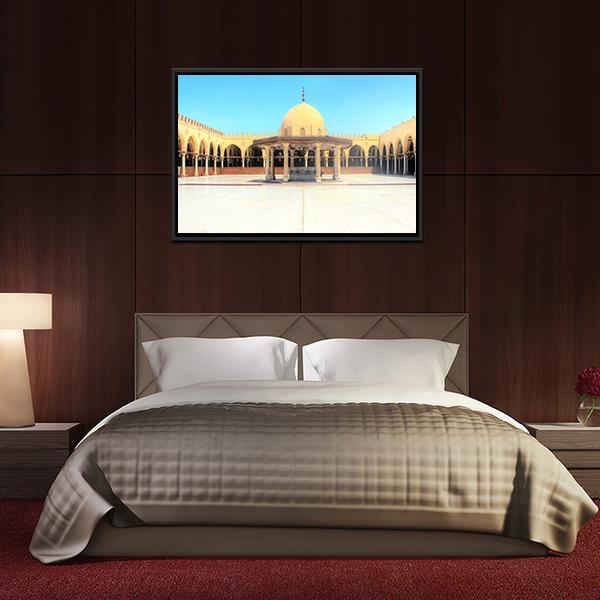 Ancient Mosque In Old Cairo Panoramic Canvas Wall Art-1 Piece-36" x 12"-Tiaracle