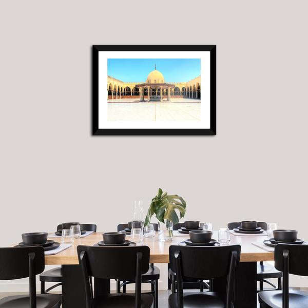 Ancient Mosque In Old Cairo Panoramic Canvas Wall Art-1 Piece-36" x 12"-Tiaracle
