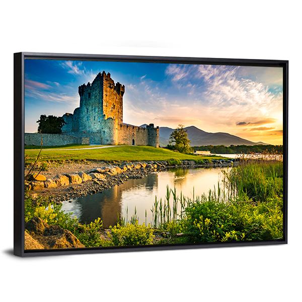 Ross Castle Ireland Canvas Wall Art-3 Horizontal-Gallery Wrap-25" x 16"-Tiaracle