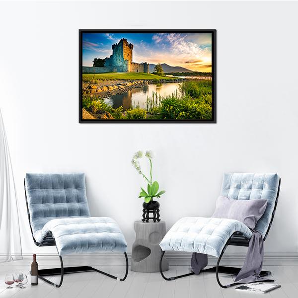 Ross Castle Ireland Canvas Wall Art-3 Horizontal-Gallery Wrap-25" x 16"-Tiaracle