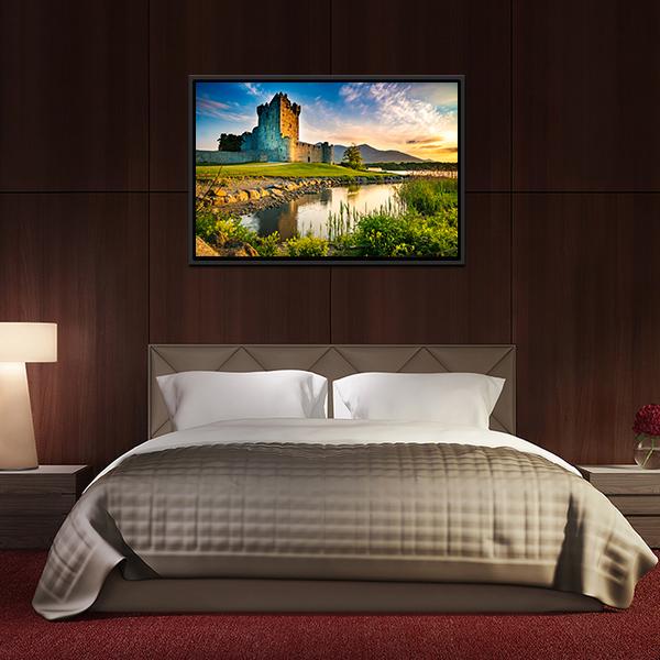 Ross Castle Ireland Canvas Wall Art-3 Horizontal-Gallery Wrap-25" x 16"-Tiaracle