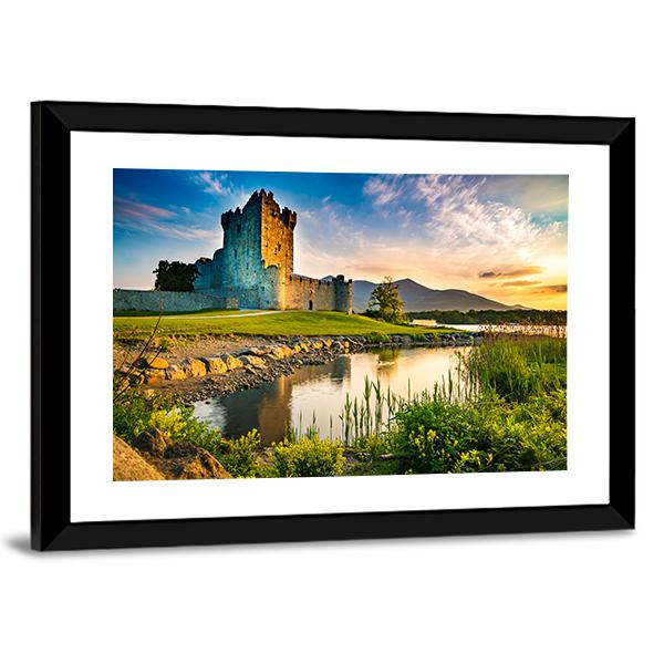 Ross Castle Ireland Canvas Wall Art-3 Horizontal-Gallery Wrap-25" x 16"-Tiaracle