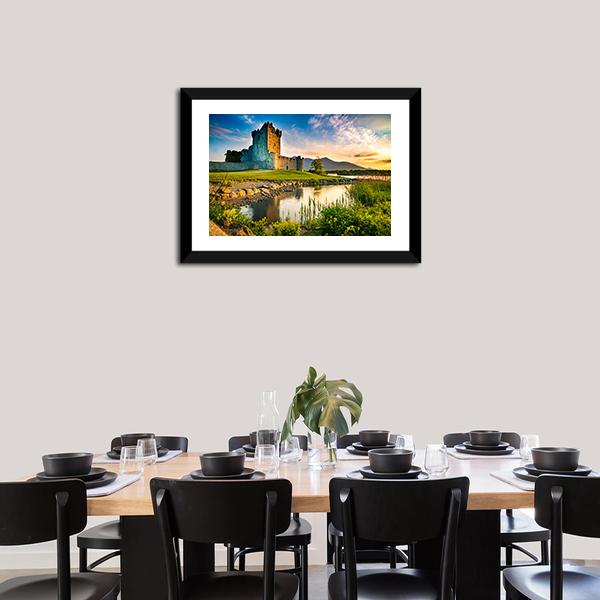 Ross Castle Ireland Canvas Wall Art-3 Horizontal-Gallery Wrap-25" x 16"-Tiaracle