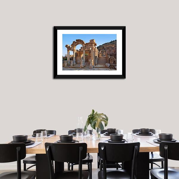 Ancient Ruins In Ephesus Turkey Canvas Wall Art-3 Horizontal-Gallery Wrap-25" x 16"-Tiaracle