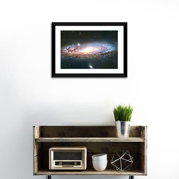 Andromeda Galaxy Canvas Wall Art-1 Piece-Framed Print-20" x 16"-Tiaracle