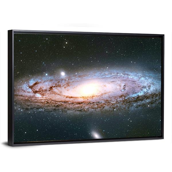 Andromeda Galaxy Canvas Wall Art-3 Horizontal-Gallery Wrap-25" x 16"-Tiaracle
