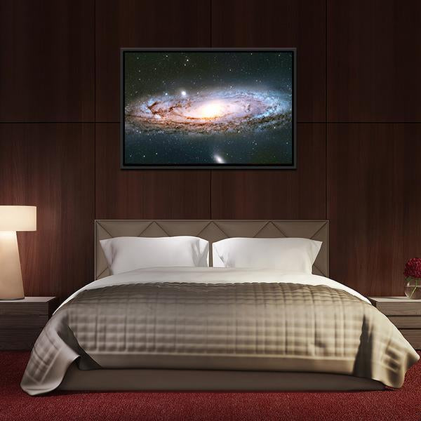 Andromeda Galaxy Canvas Wall Art-5 Horizontal-Gallery Wrap-22" x 12"-Tiaracle