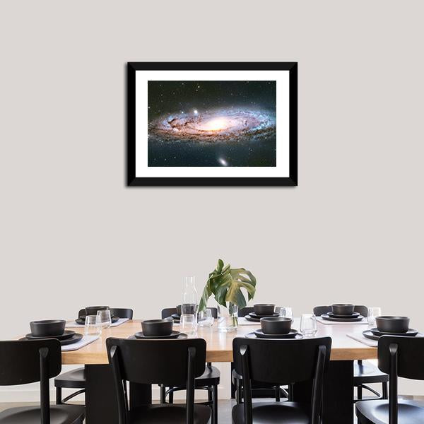 Andromeda Galaxy Canvas Wall Art-5 Horizontal-Gallery Wrap-22" x 12"-Tiaracle