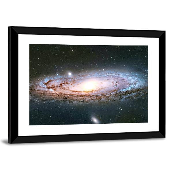 Andromeda Galaxy Canvas Wall Art-3 Horizontal-Gallery Wrap-25" x 16"-Tiaracle