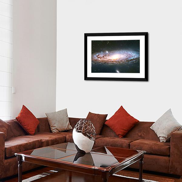 Andromeda Galaxy Canvas Wall Art-3 Horizontal-Gallery Wrap-25" x 16"-Tiaracle