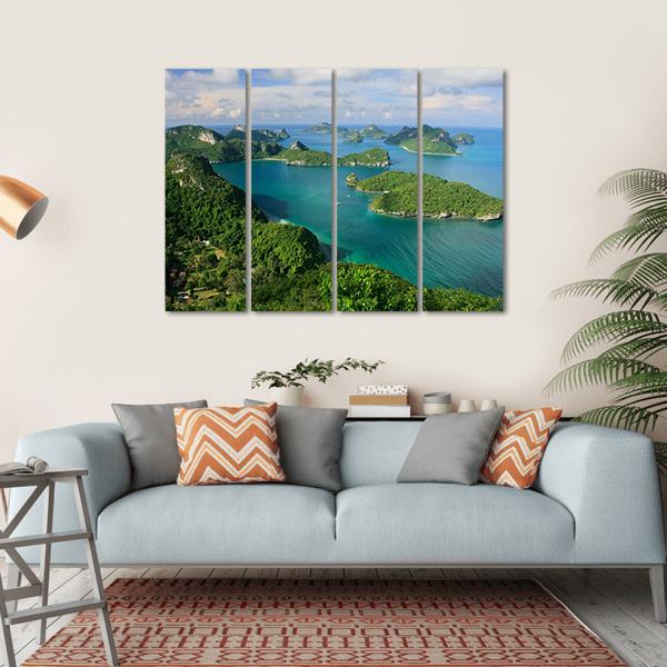 Ang Thong National Marine Park Thailand Canvas Wall Art-4 Horizontal-Gallery Wrap-34" x 24"-Tiaracle