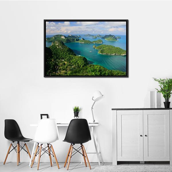 Ang Thong National Marine Park Thailand Canvas Wall Art-5 Horizontal-Gallery Wrap-22" x 12"-Tiaracle