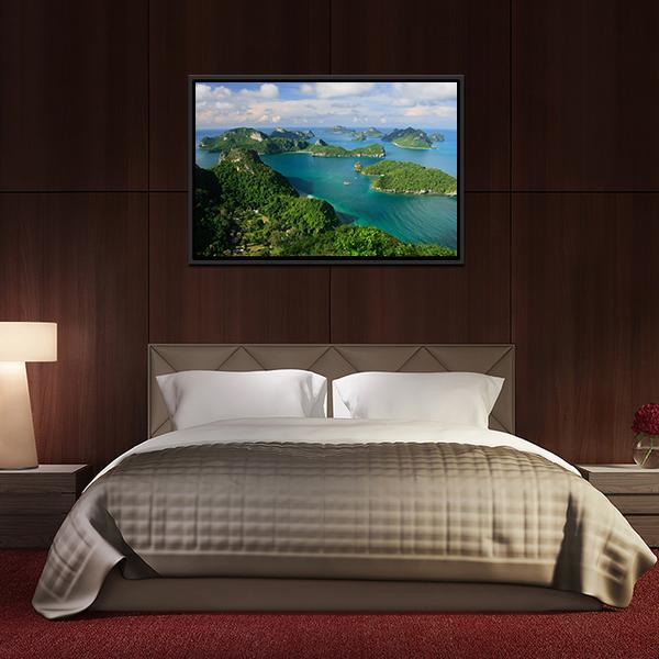 Ang Thong National Marine Park Thailand Canvas Wall Art-5 Horizontal-Gallery Wrap-22" x 12"-Tiaracle