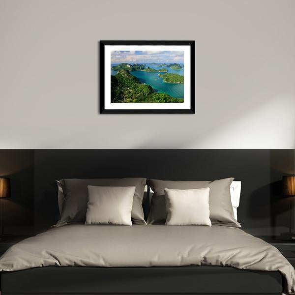 Ang Thong National Marine Park Thailand Canvas Wall Art-5 Horizontal-Gallery Wrap-22" x 12"-Tiaracle