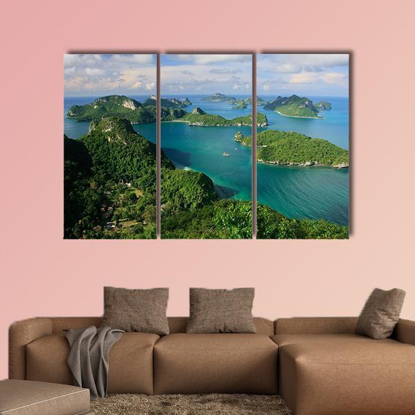Ang Thong National Marine Park Thailand Canvas Wall Art-3 Horizontal-Gallery Wrap-37" x 24"-Tiaracle