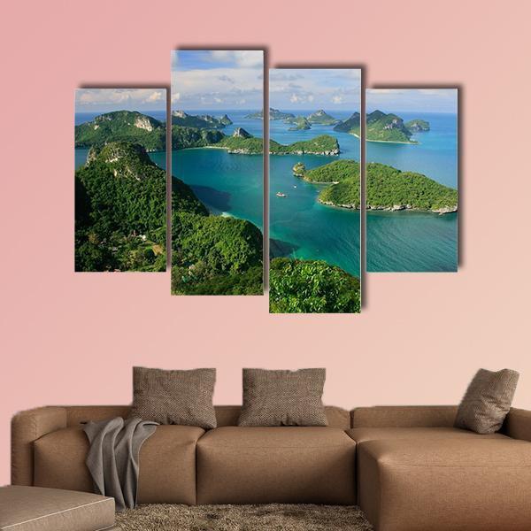 Ang Thong National Marine Park Thailand Canvas Wall Art-4 Pop-Gallery Wrap-50" x 32"-Tiaracle