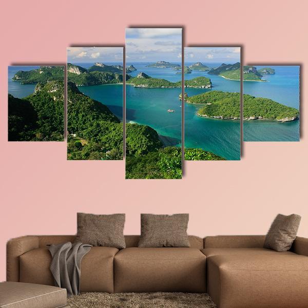 Ang Thong National Marine Park Thailand Canvas Wall Art-4 Pop-Gallery Wrap-50" x 32"-Tiaracle