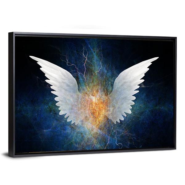 Angel Concept Canvas Wall Art-3 Horizontal-Gallery Wrap-25" x 16"-Tiaracle
