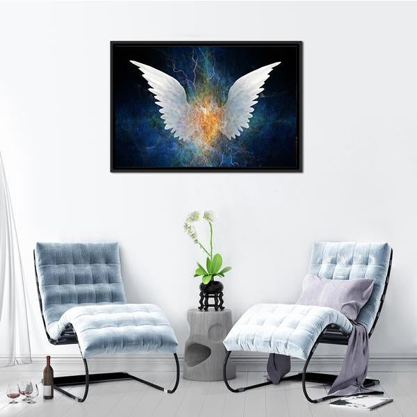 Angel Concept Canvas Wall Art-5 Horizontal-Gallery Wrap-22" x 12"-Tiaracle