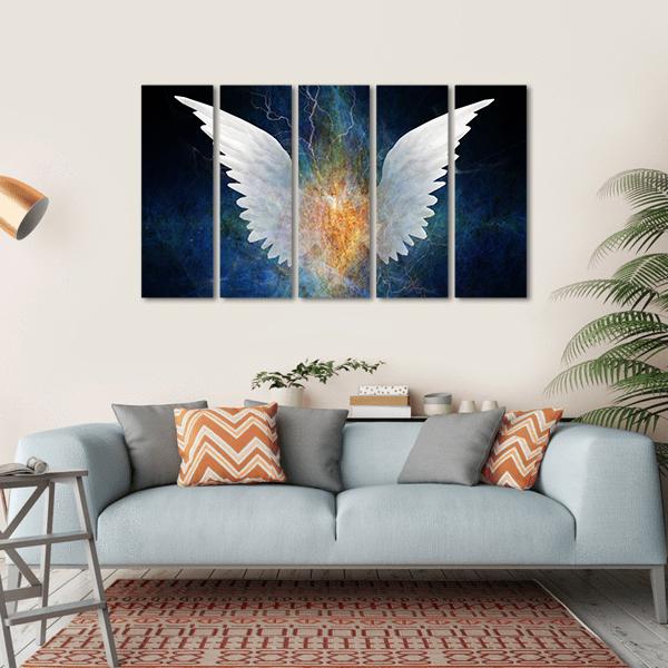Angel Concept Canvas Wall Art-5 Horizontal-Gallery Wrap-22" x 12"-Tiaracle