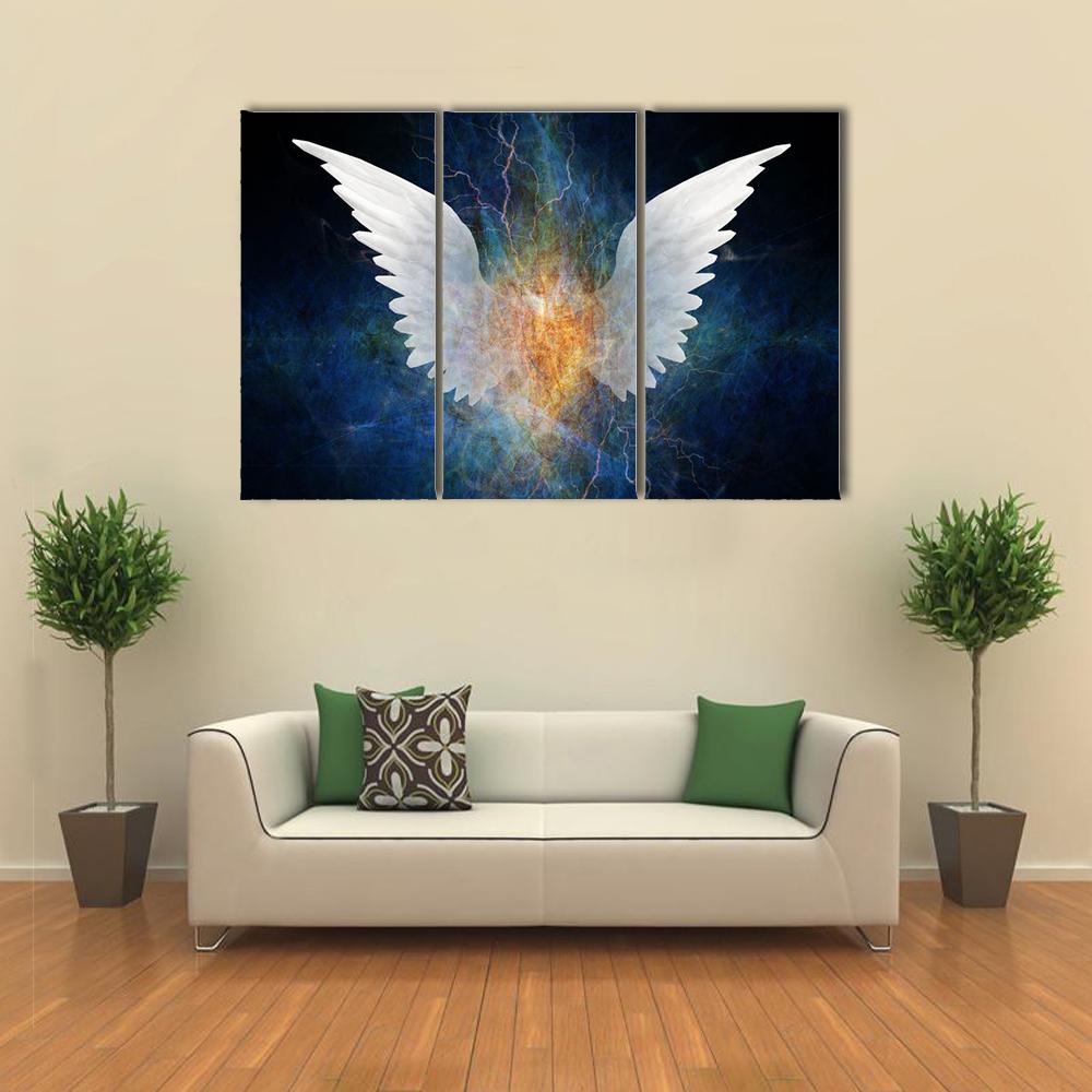 Angel Concept Canvas Wall Art-3 Horizontal-Gallery Wrap-25" x 16"-Tiaracle