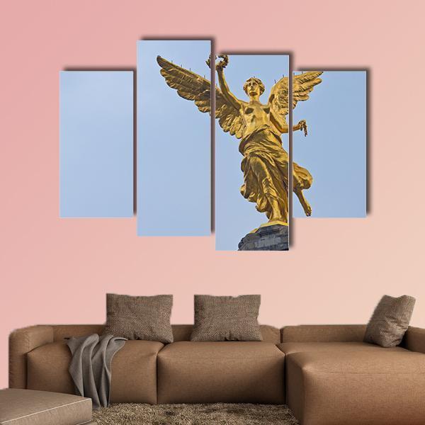 Angel Of Independence Mexico Canvas Wall Art-4 Pop-Gallery Wrap-50" x 32"-Tiaracle