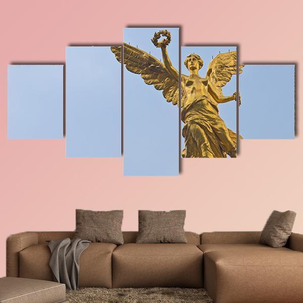 Angel Of Independence Mexico Canvas Wall Art-5 Star-Gallery Wrap-62" x 32"-Tiaracle