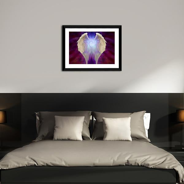Angel Wings Vertical Canvas Wall Art-3 Vertical-Gallery Wrap-12" x 25"-Tiaracle