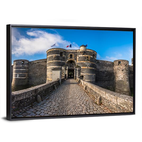 Angers Castle France Canvas Wall Art-3 Horizontal-Gallery Wrap-25" x 16"-Tiaracle