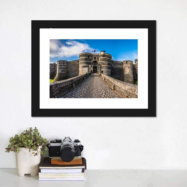Angers Castle France Canvas Wall Art-5 Horizontal-Gallery Wrap-22" x 12"-Tiaracle