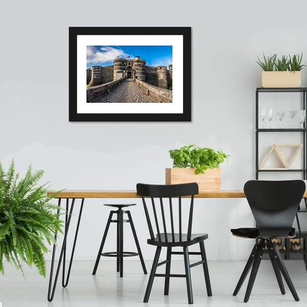 Angers Castle France Canvas Wall Art-5 Horizontal-Gallery Wrap-22" x 12"-Tiaracle
