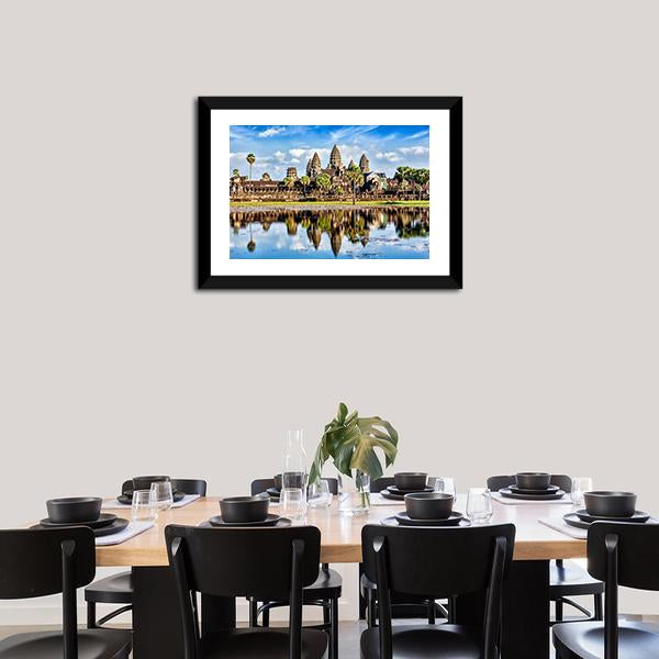 Angkor Wat Temple Canvas Wall Art-3 Horizontal-Gallery Wrap-25&quot; x 16&quot;-Tiaracle