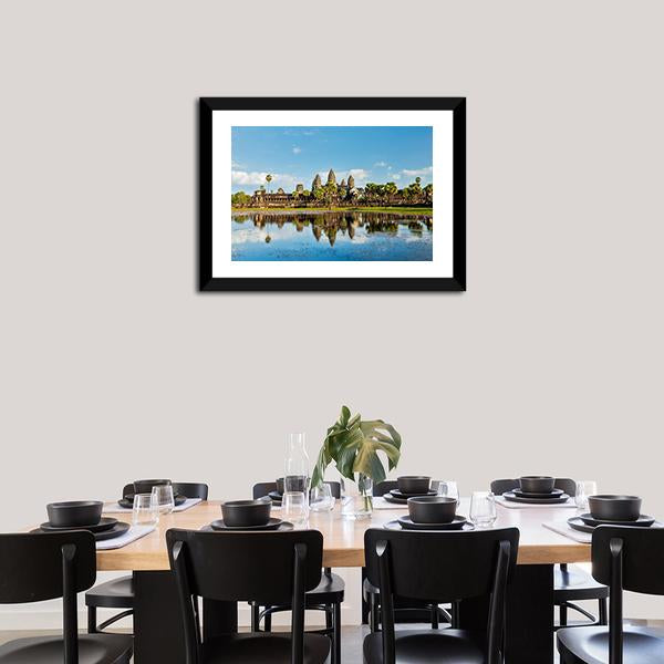 Angkor Wat Temple Panoramic Canvas Wall Art-1 Piece-36&quot; x 12&quot;-Tiaracle