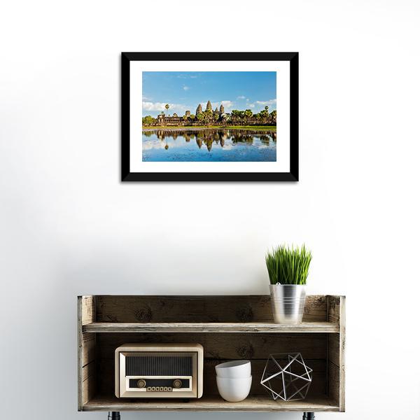 Angkor Wat Temple Panoramic Canvas Wall Art-1 Piece-36" x 12"-Tiaracle