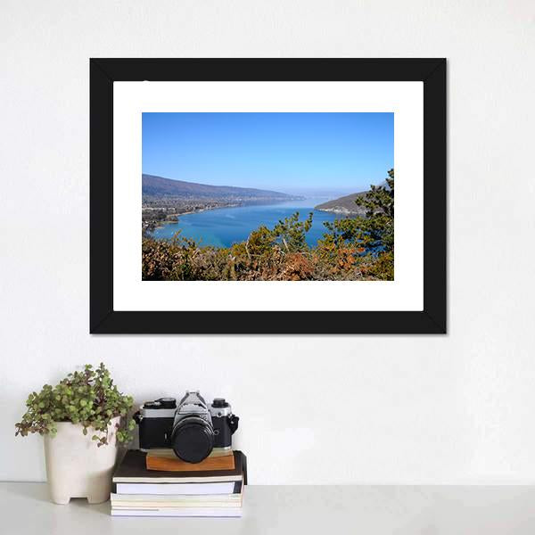Annecy Lake Canvas Wall Art-1 Piece-Framed Print-20" x 16"-Tiaracle