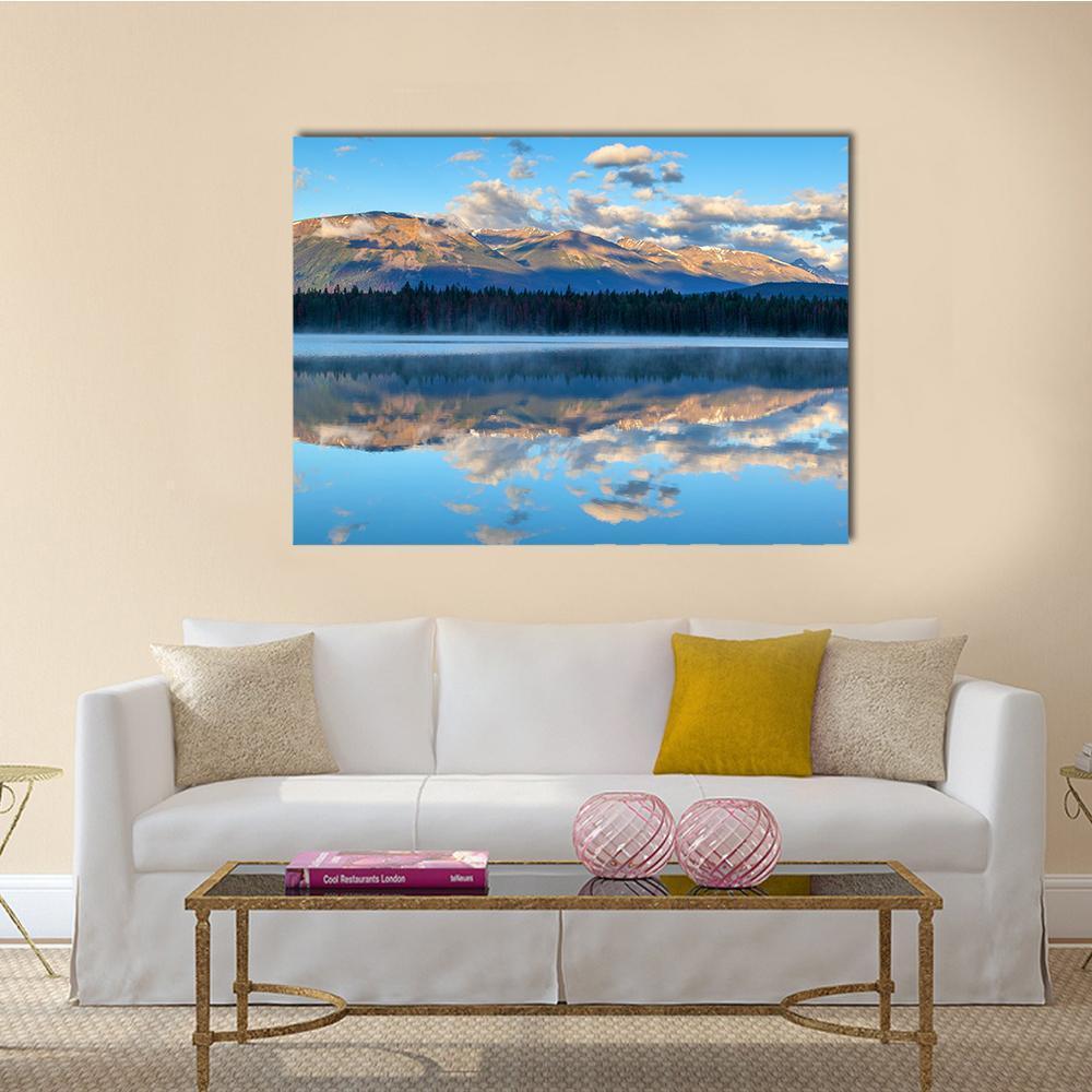Annette Lake Canvas Wall Art-1 Piece-Gallery Wrap-48" x 32"-Tiaracle
