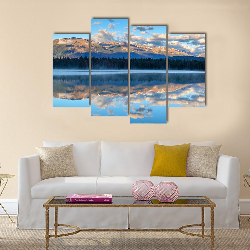 Annette Lake Canvas Wall Art-4 Pop-Gallery Wrap-50" x 32"-Tiaracle