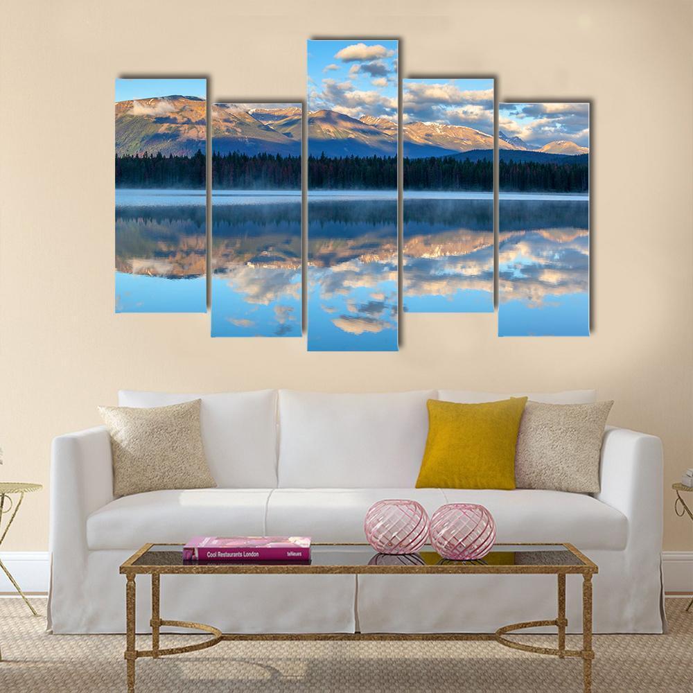 Annette Lake Canvas Wall Art-5 Pop-Gallery Wrap-47" x 32"-Tiaracle